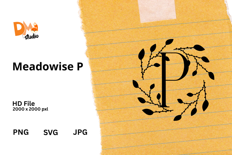 Floral Monogram Letter Svg Image 21