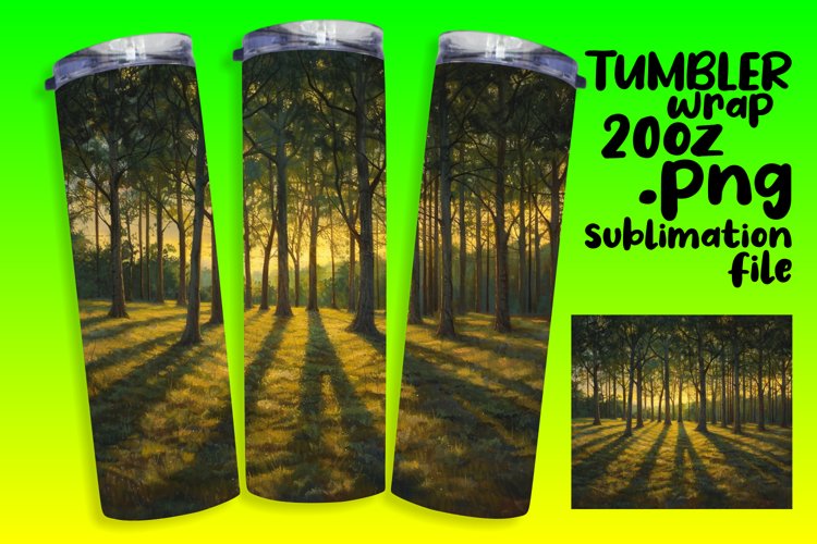 Nature's Canvas Tumbler Wrap 20oz example image 1