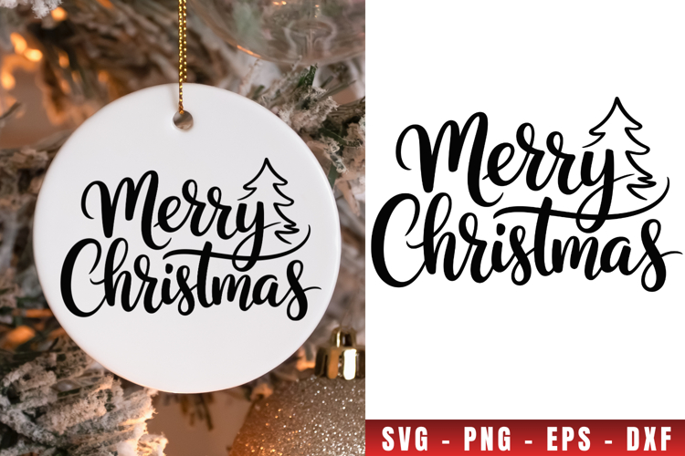 Merry Christmas Tree Svg Image 21