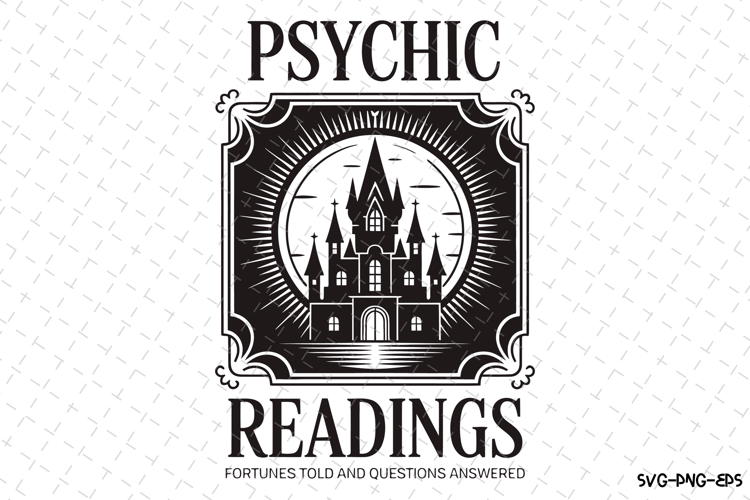 Psychic Readings Svg | Halloween Svg | Svg Cut Files example image 1