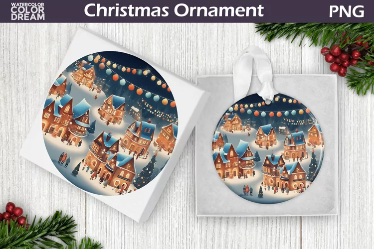 Christmas Ornament Sublimation | Vintage Christmas Ornament