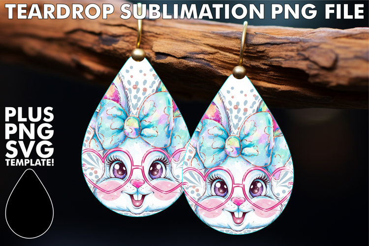 Playful Teardrop Earrings Gift Ideas, Easter Bunny