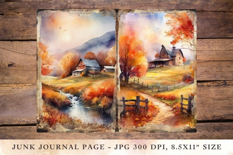 Printable Junk Journal Pages Autumn 1 (4772948)