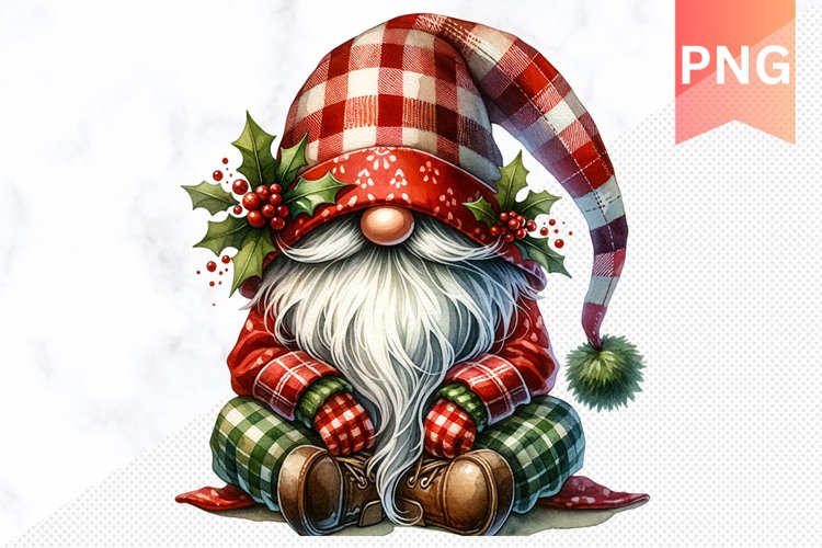 Christmas Gnome Sublimation - Clipart PNG