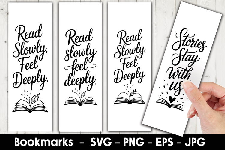 Read Slowly Bookmark Sublimation