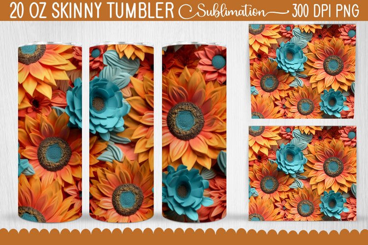 20 Oz Sublimation Tumbler Wrap Image 4