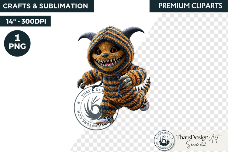 Halloween Little Monster Clipart Png, Spooky Cute Fantasy