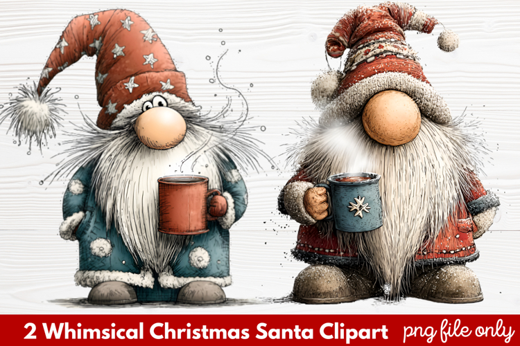 Cute Santa Clipart Image 24