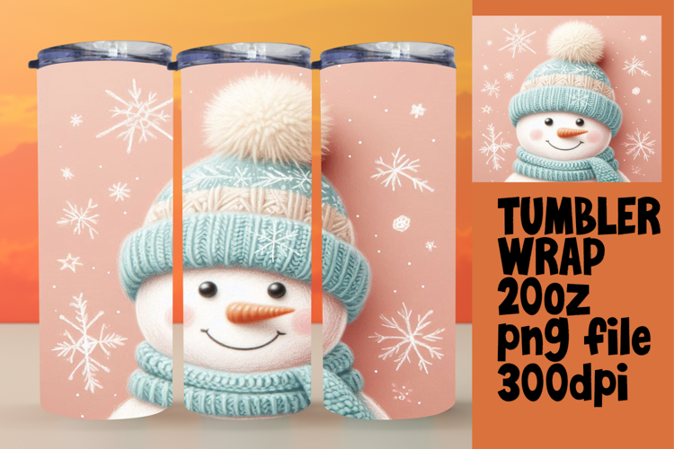 GLAMOROUS 20oz Tumbler Design for Personal Use , Snowman