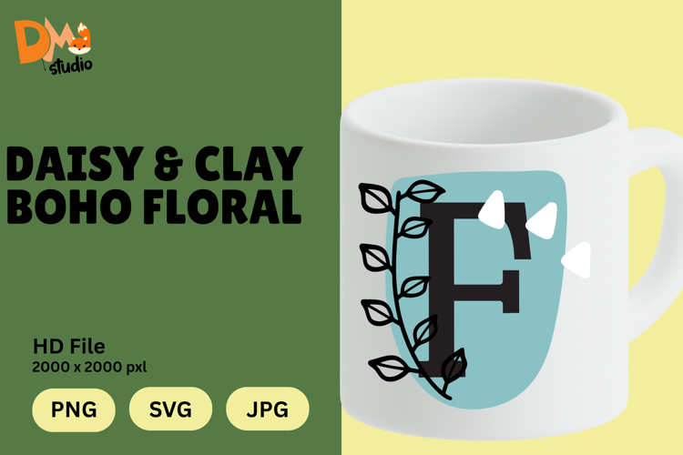 Floral Letter Svg Image 4