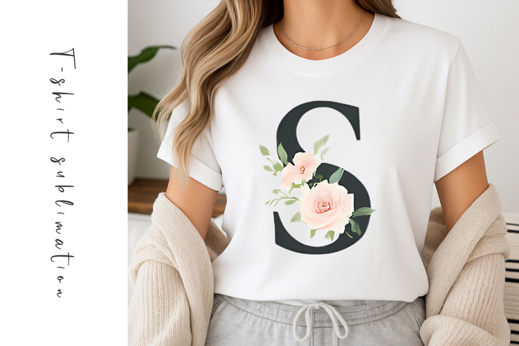 Alphabet, Letters, Monogram, White Flowers