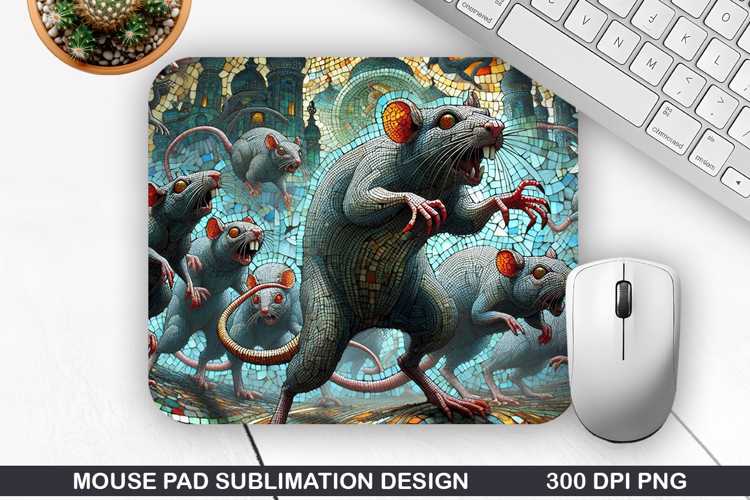 Halloween Rats Mouse Pad Sublimation,Halloween Mouse Pad PNG