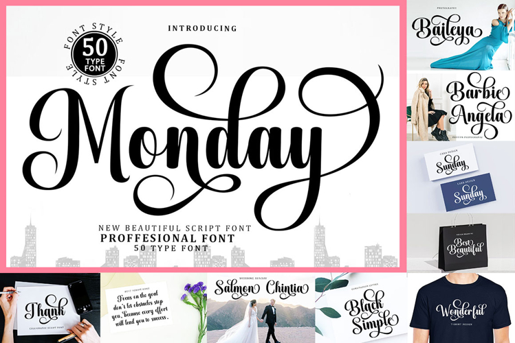 Monday - Family Font Duo In 50 Type
