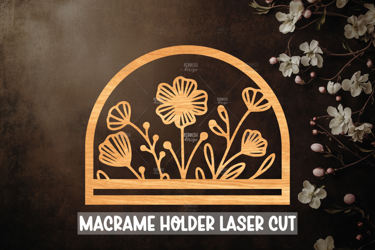 Macrame Holder Laser cut, Home decor Laser Cut