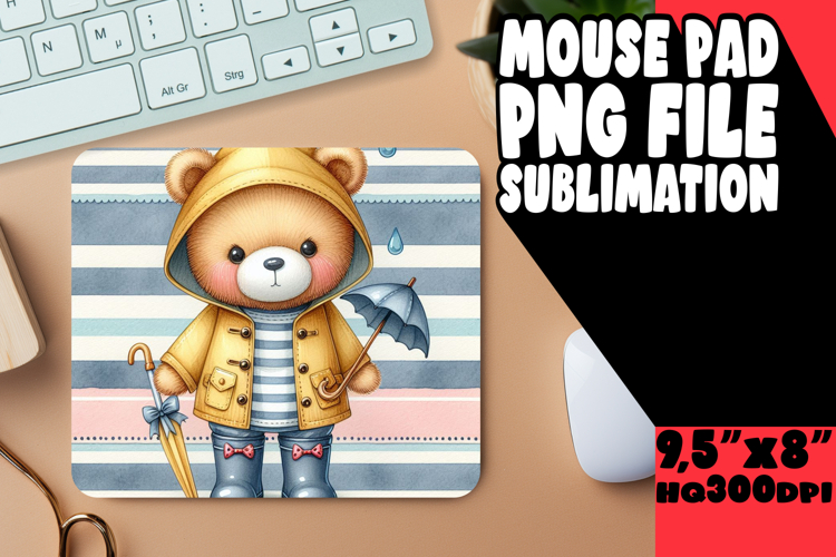 TIMELESS MOUSE PAD PNG MAGIC, Teddy Bear