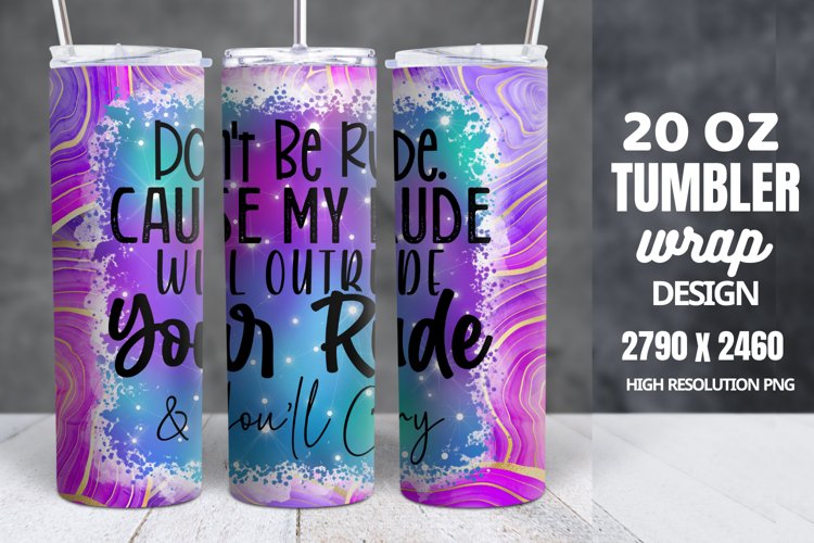 Funny Quotes 20oz Skinny Tumbler Sublimation, Sarcastic example image 1