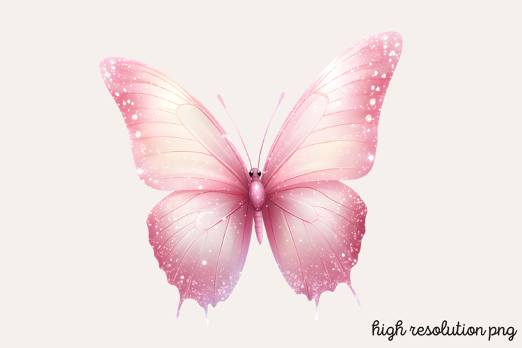 Pink Butterfly Clipart Image 19