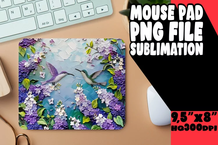 Fresh Spring Bouquet Sublimation Mouse Pad