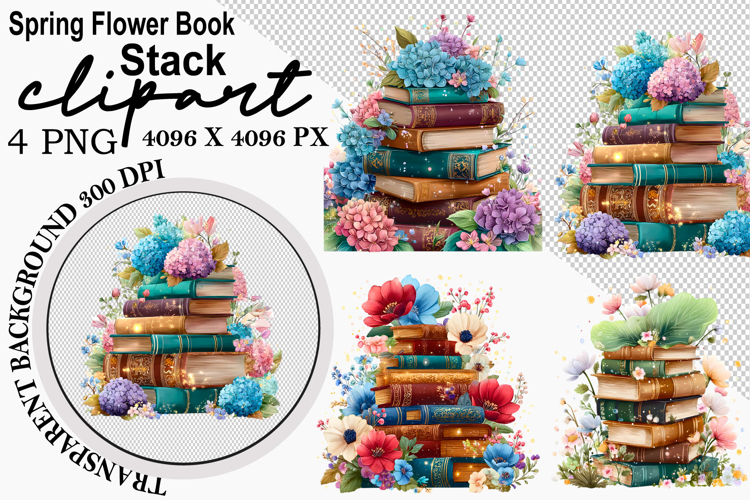 Book Stack Png Image 9