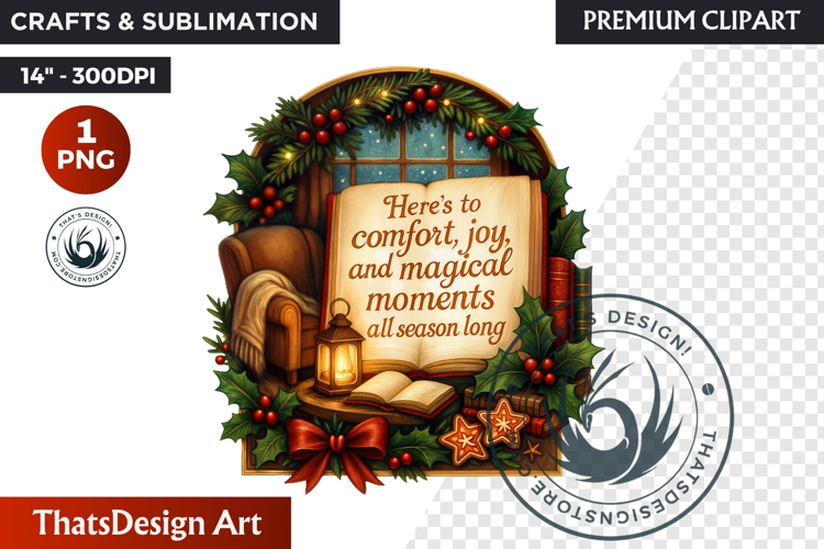 Christmas Greetings clipart PNG, winter Holiday Quote wishes