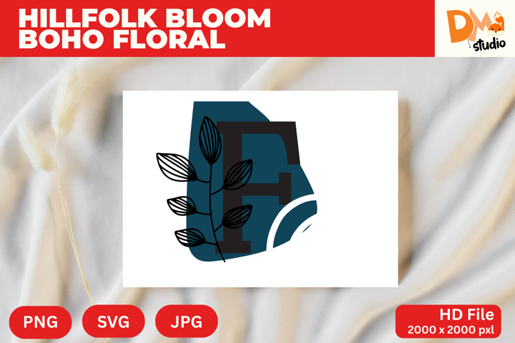 Boho Floral Svg Image 17