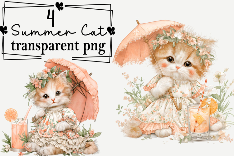 Cute Cat Clipart Image 7
