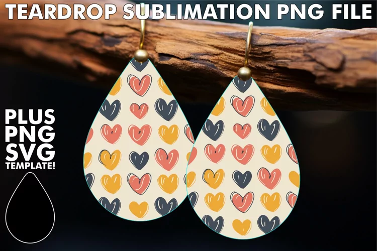 Earring Beauty with Love Patterns