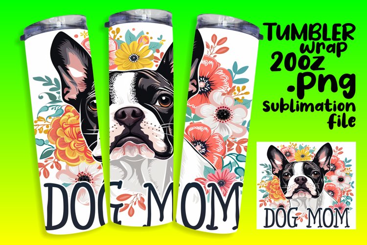 Pup Parenthood Tumbler Wrap Sublimation - Watercolor Theme