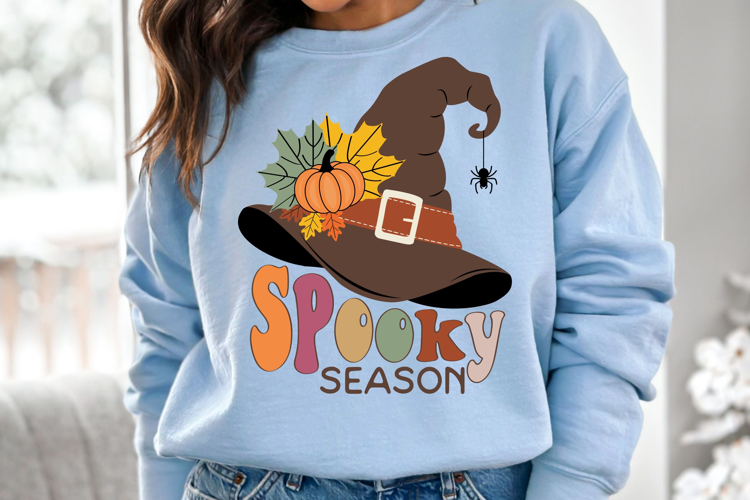 Spooky Season PNG | Witch Hat Pumpkin Design | Fall