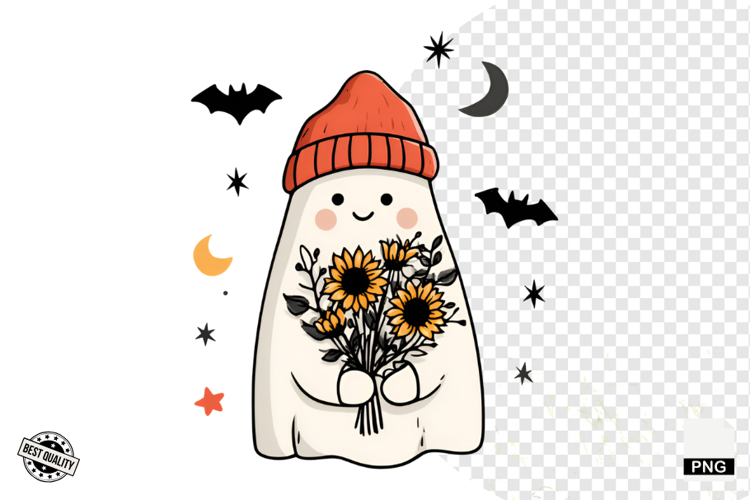 Cute Halloween Ghost Clipart