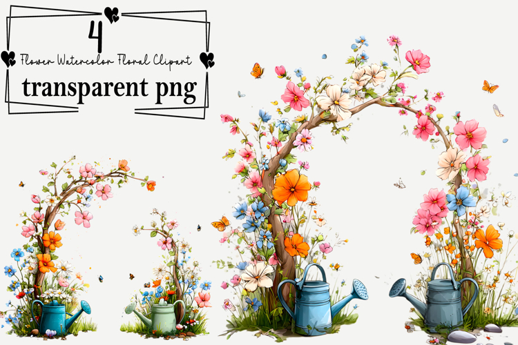 Watercolor Flower Clipart Image 9