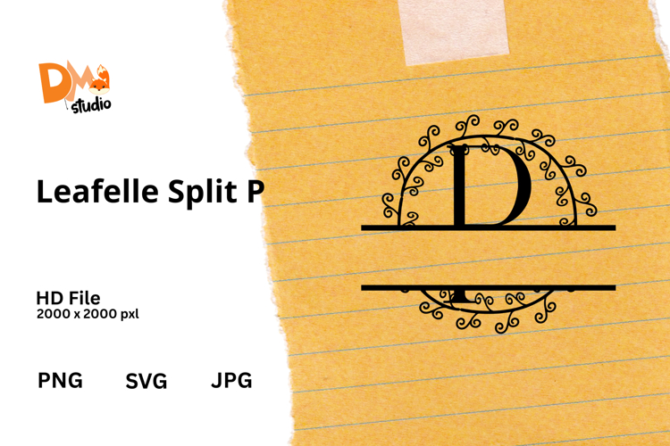 Floral Monogram Letter Svg Image 19