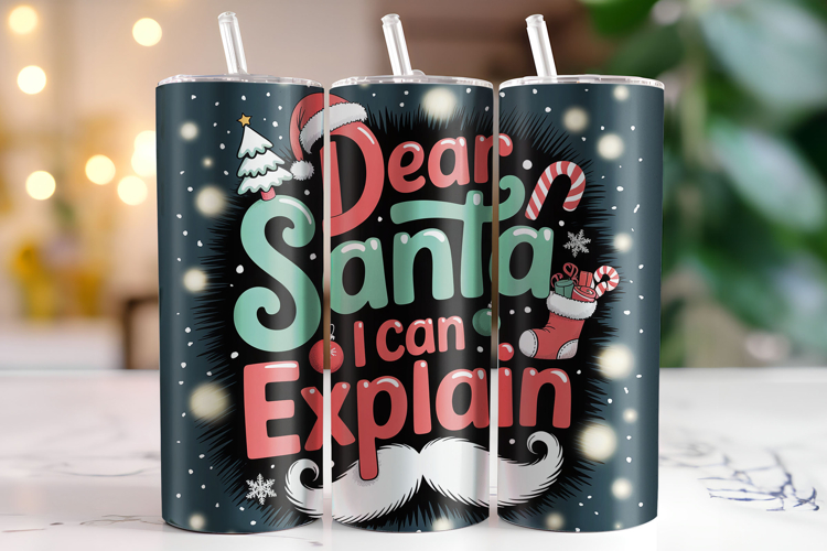 Dear Santa I can Explain Tumbler Wrap | Christmas