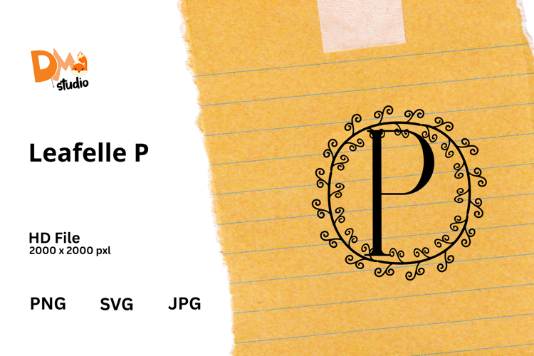 Floral Monogram Letter Svg