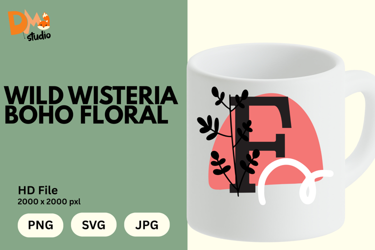 Floral Letter Svg Image 8