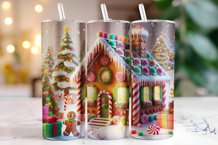 Christmas House Tumbler Wrap | Christmas | Sublimation