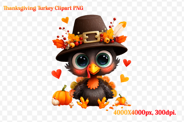 Funny Thanksgiving Turkey Clipart PNG