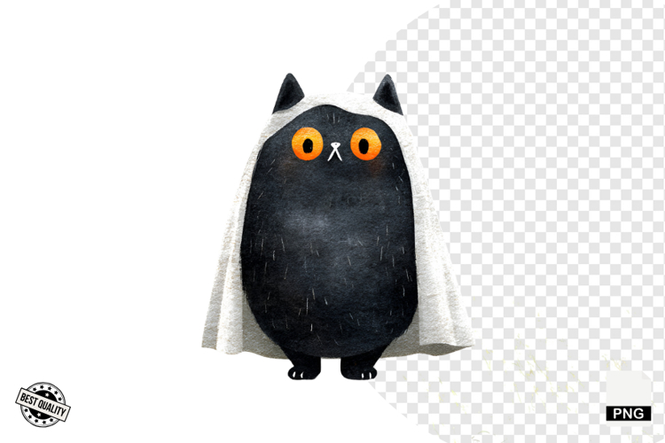 Halloween Black Cat Clipart