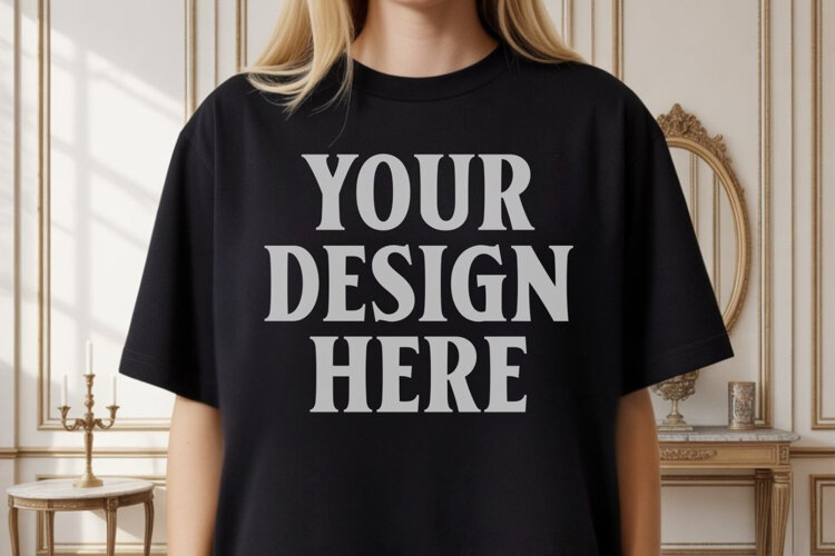 Comfort Colors 1717 Berry TShirt Mockup, CC1717 mockup, Tran example image 1