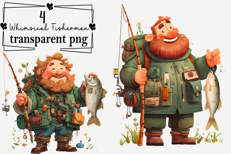 Cute Fishing Clipart Image 3