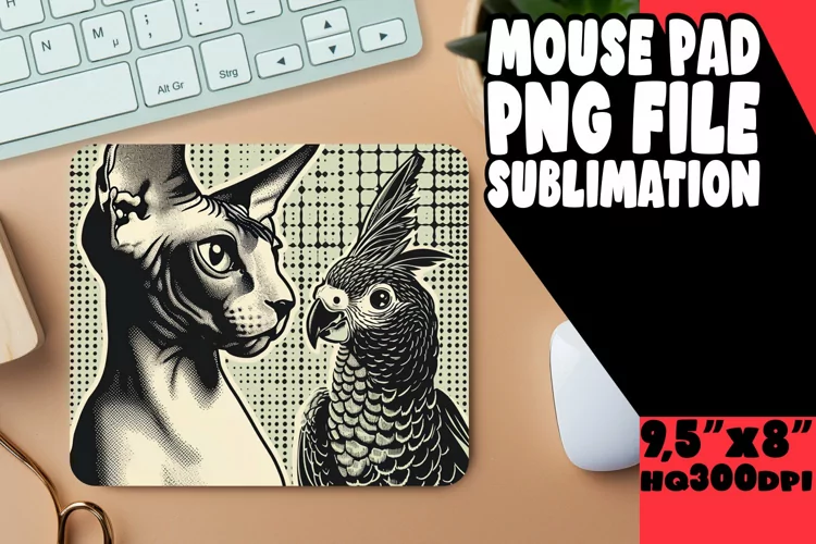 Whimsical Feline Sublimation Mat