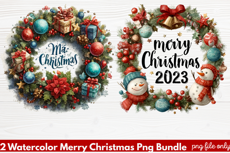 Christmas Watercolor Clipart Image 2