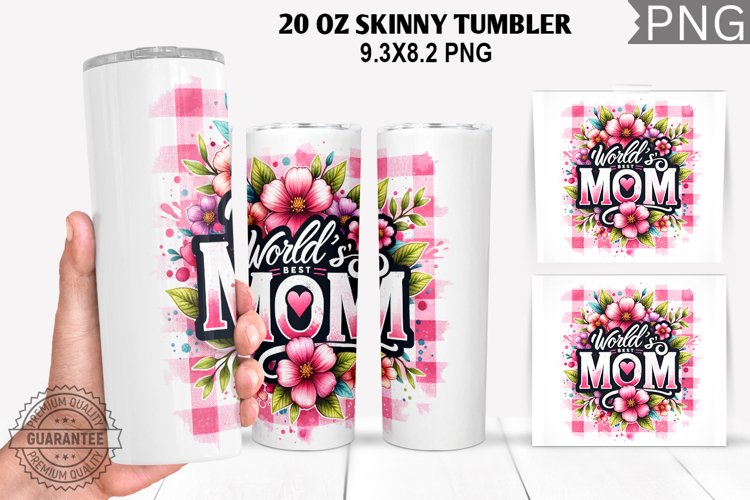 World's Best Mom Tumbler Sublimation - Mother's Day Tumbler example image 1