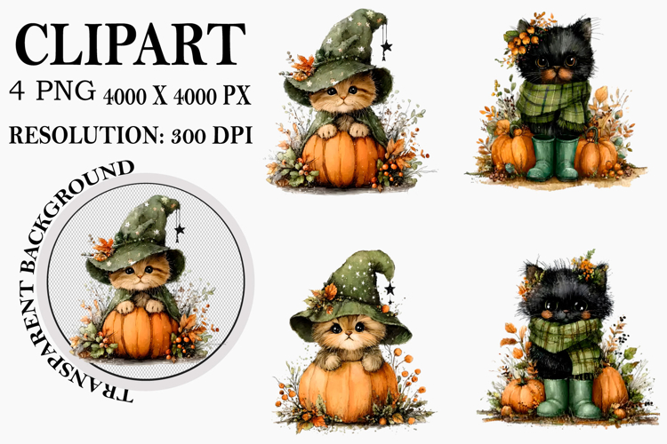 Halloween Cat Clipart Image 23
