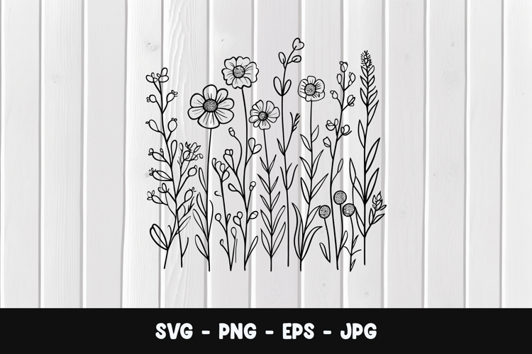Simple Wildflower SVGs Image 4