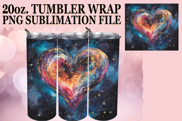 Sublimation Tumbler Wrap - Hearts