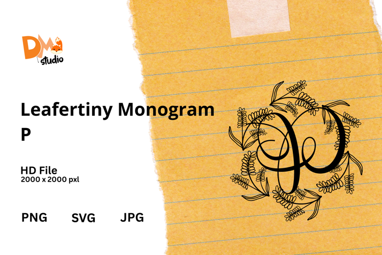 Floral Monogram Letter Svg Image 23