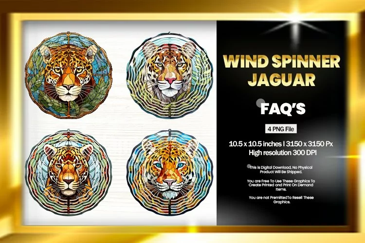 Jaguar Wind Spinner Sublimation - 04 Variations