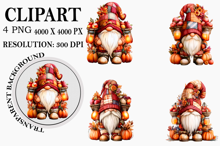 Cute Gnome Clipart Image 3