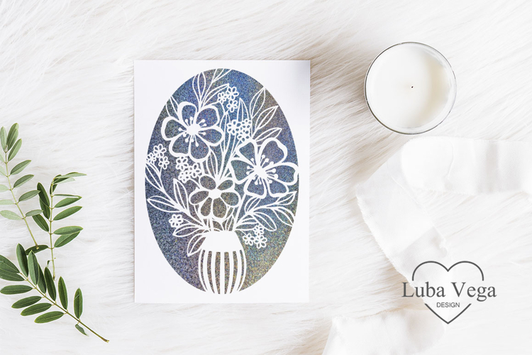 Flowers Cards for Silhouette & Cricut SVG